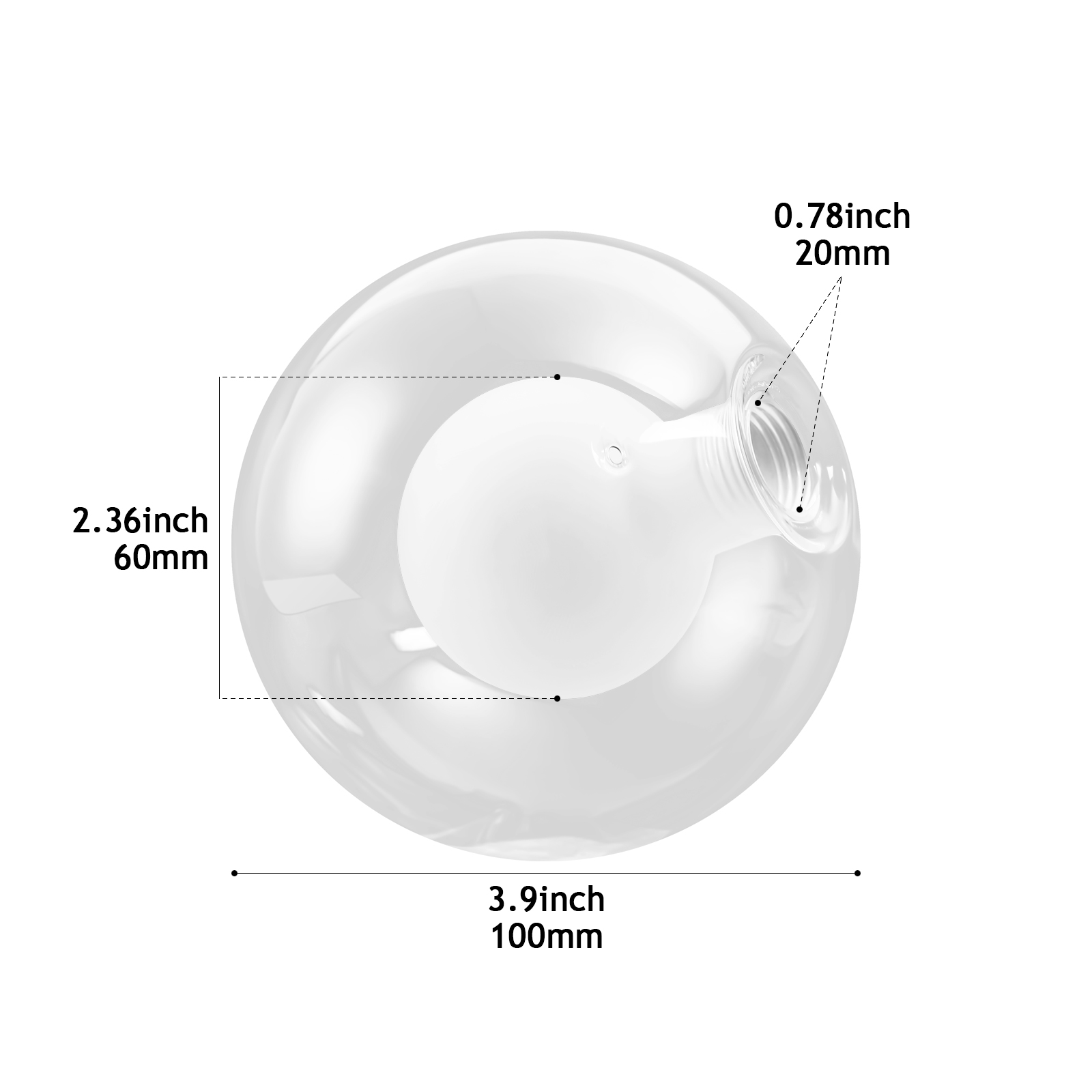D10 Pyrex-style Glass Component